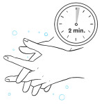 Laver-mains 2 min