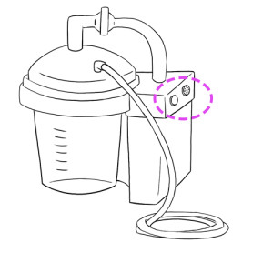 Adjust pressure of suction device