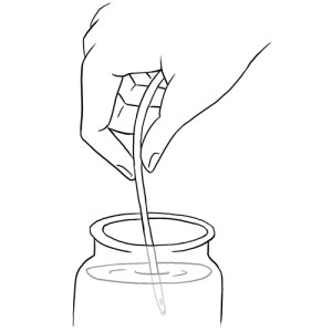 Tracheostomy lubricate the catheter