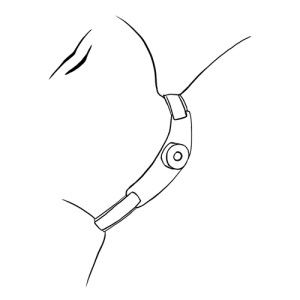 Tracheostomy velcro in place